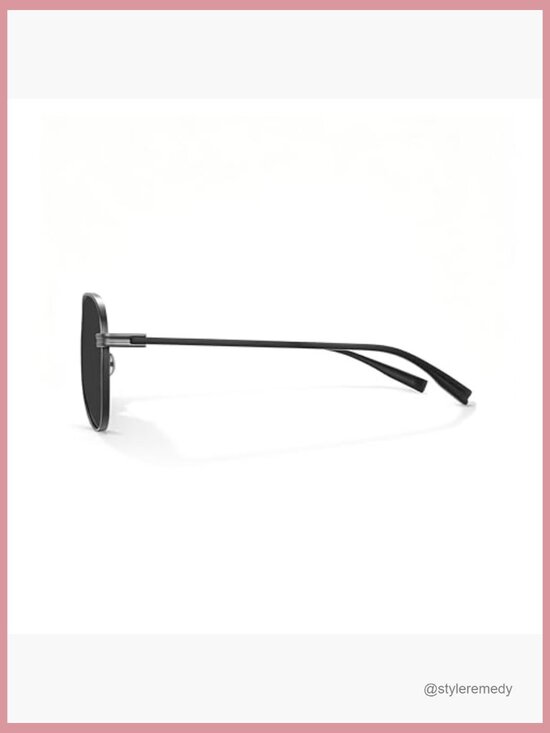 Classic Titanium Aviator Sunglasses with HD Polarized Lenses main image 4